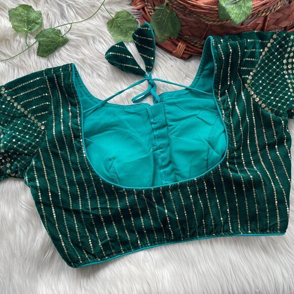 VELVET BLOUSE - Picture 9 of 16